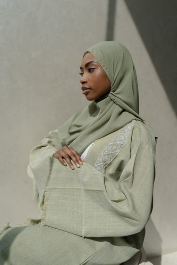 Embellished Linen Collection - Sage
