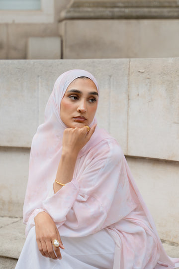 Printed Chiffon - Pink
